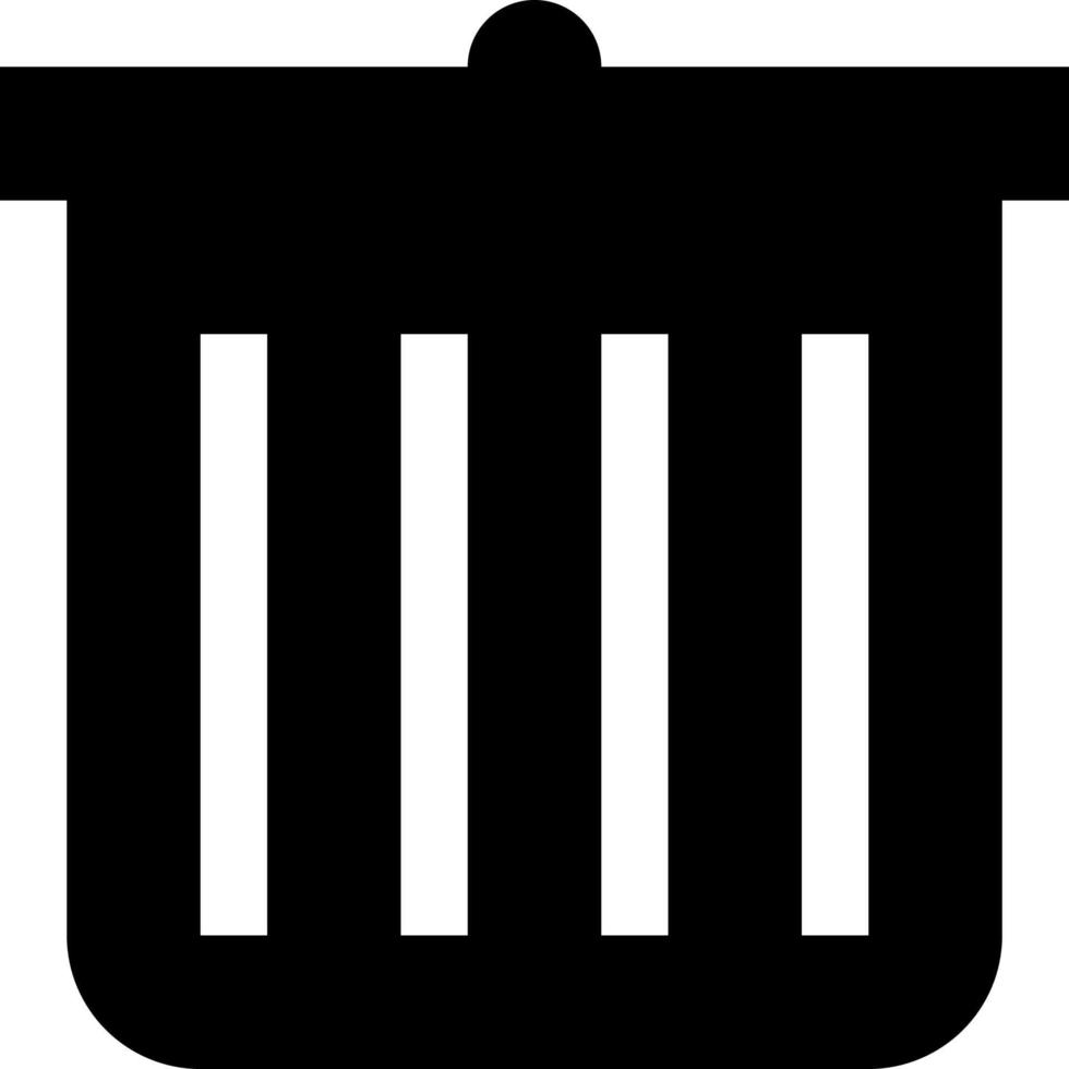 Bin Trash Gabage Delete clip art icon vector