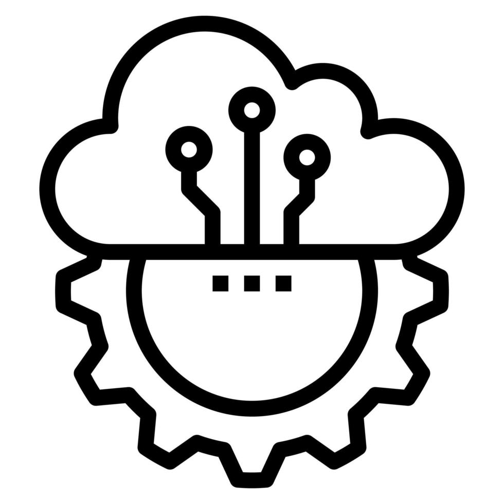 SaaS clip art icon vector
