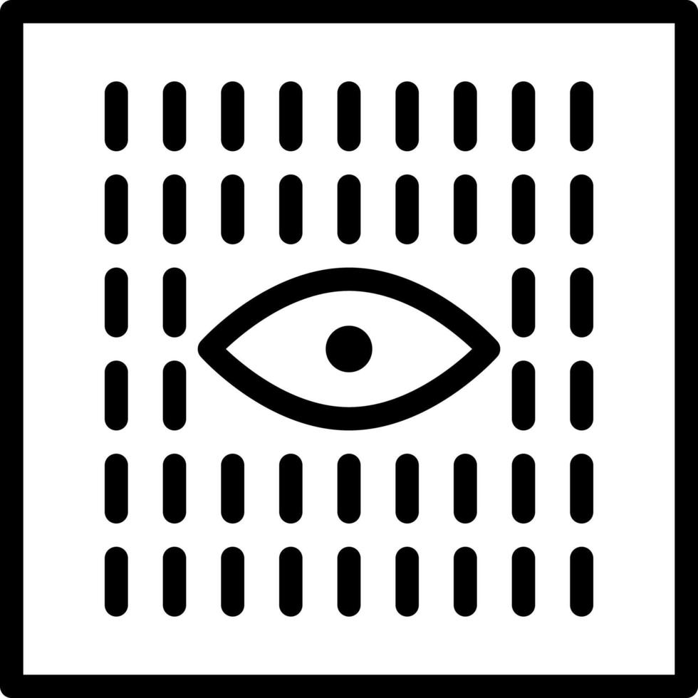 Rain Abstract Geometric Polygon Eye clip art icon vector