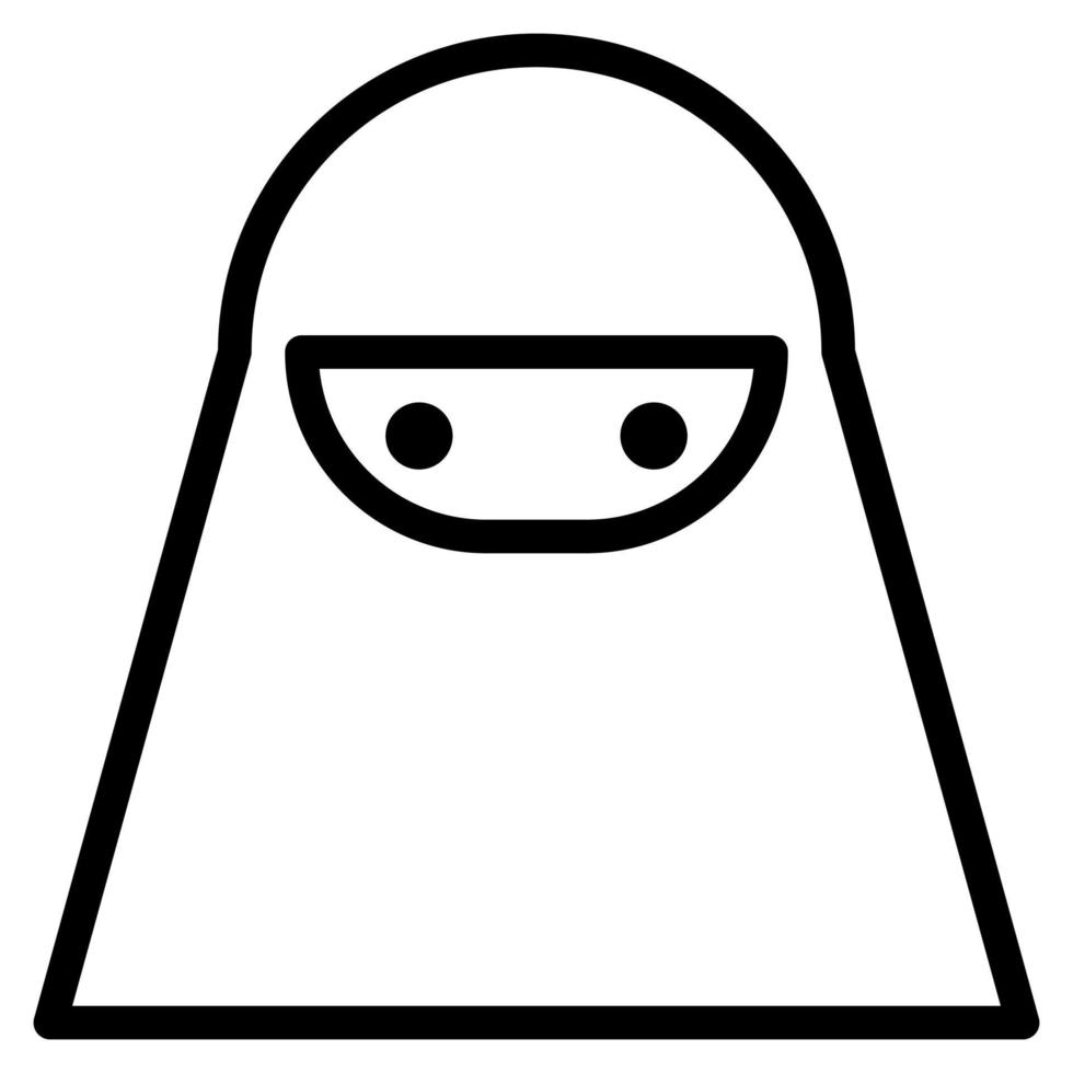 velos islámicos musulmanes niqab mujer avatar femenino icono de imágenes prediseñadas vector