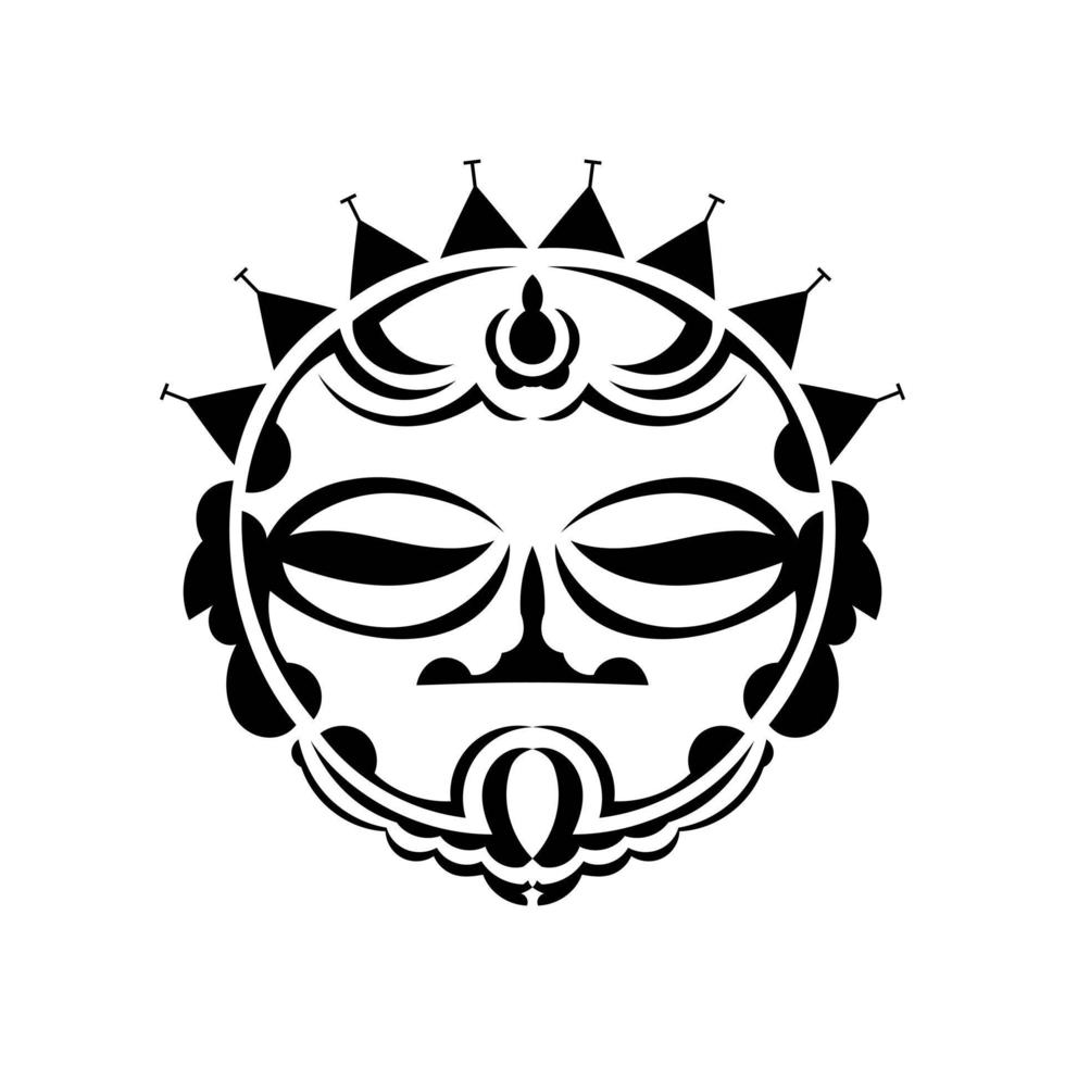 máscaras estilo tatuaje polinesio. ilustración vectorial vector