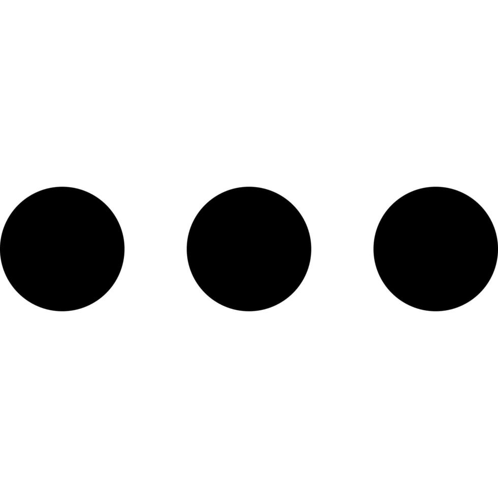 Dot More Menu Hide clip art icon vector