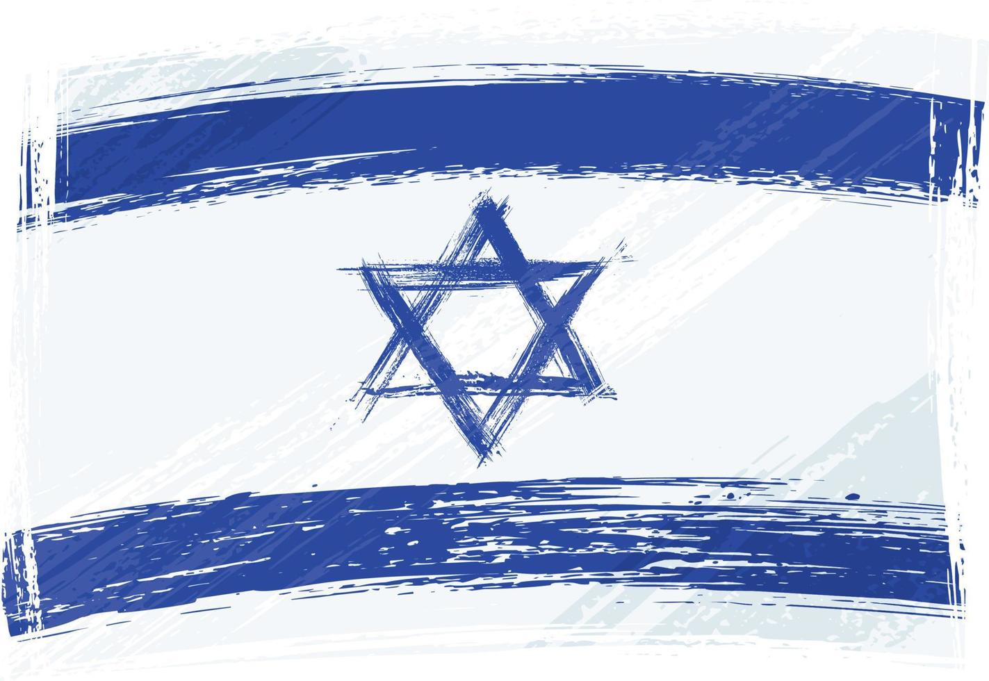 grunge, israel, bandera vector