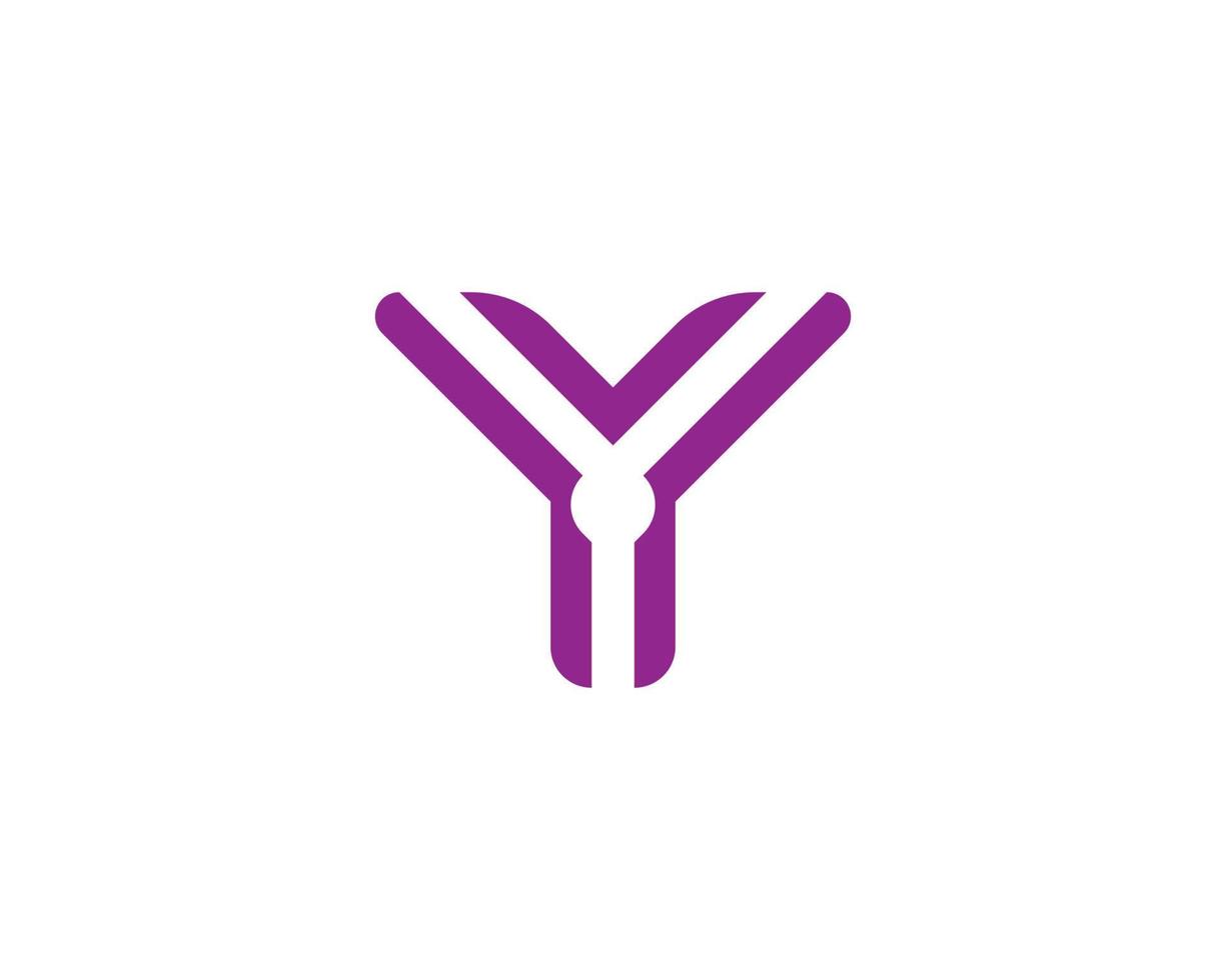 Y logo design vector template