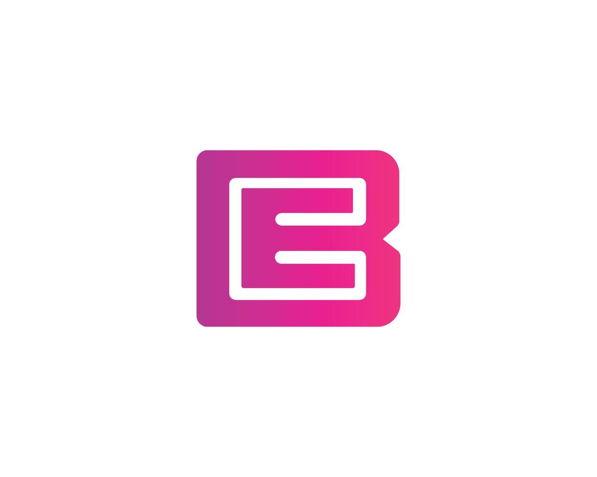 BE EB logo design vector template