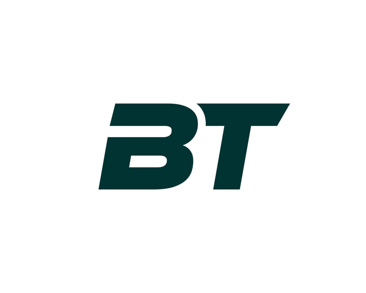 BT TB logo design vector template