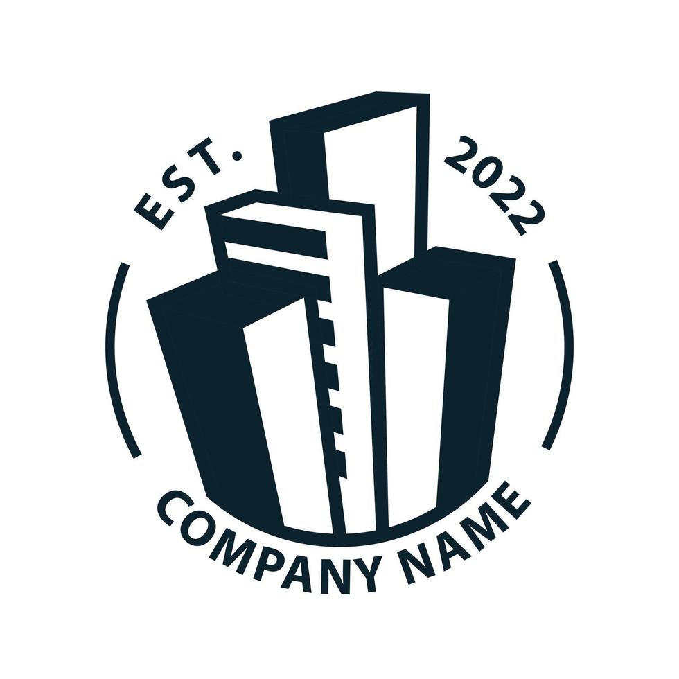 Building Construction, House Apartment Developer Logo vector