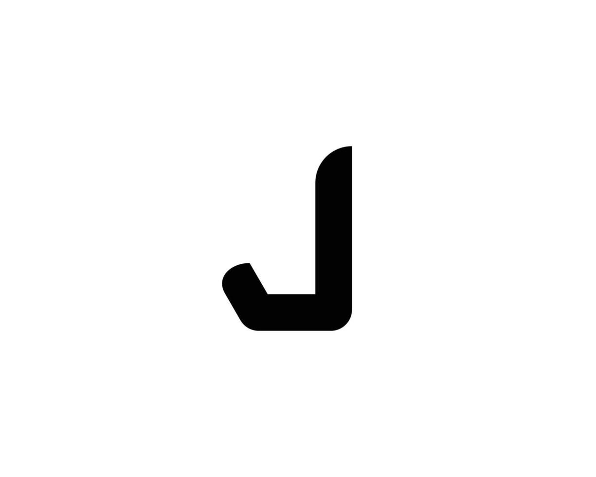 J logo design vector template