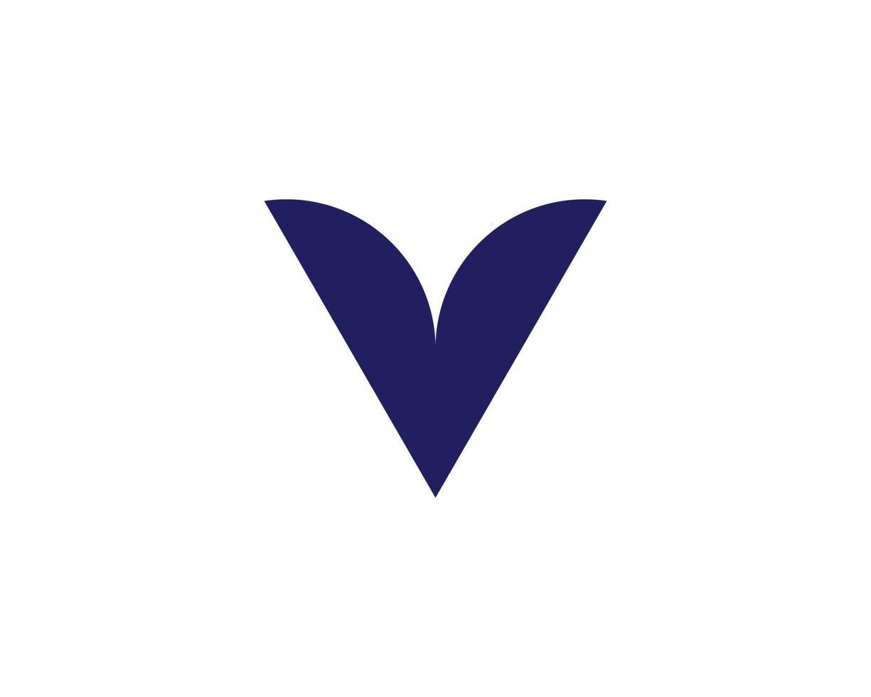 V logo design vector template