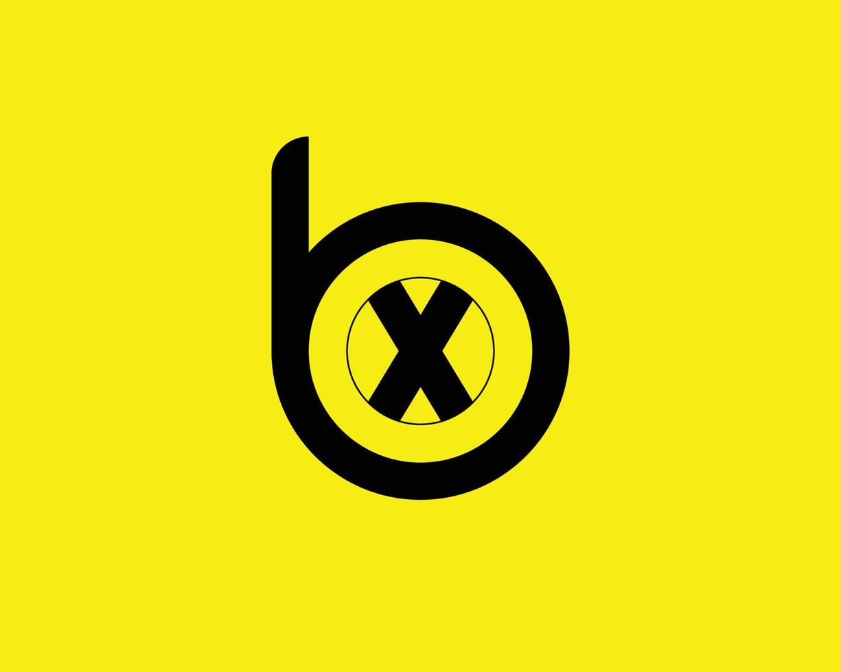 plantilla de vector de diseño de logotipo bx xb