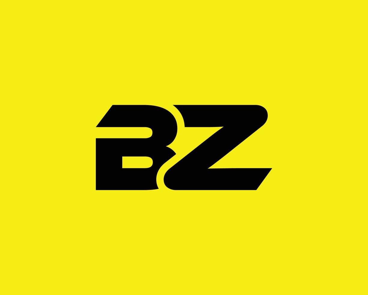 plantilla de vector de diseño de logotipo bz