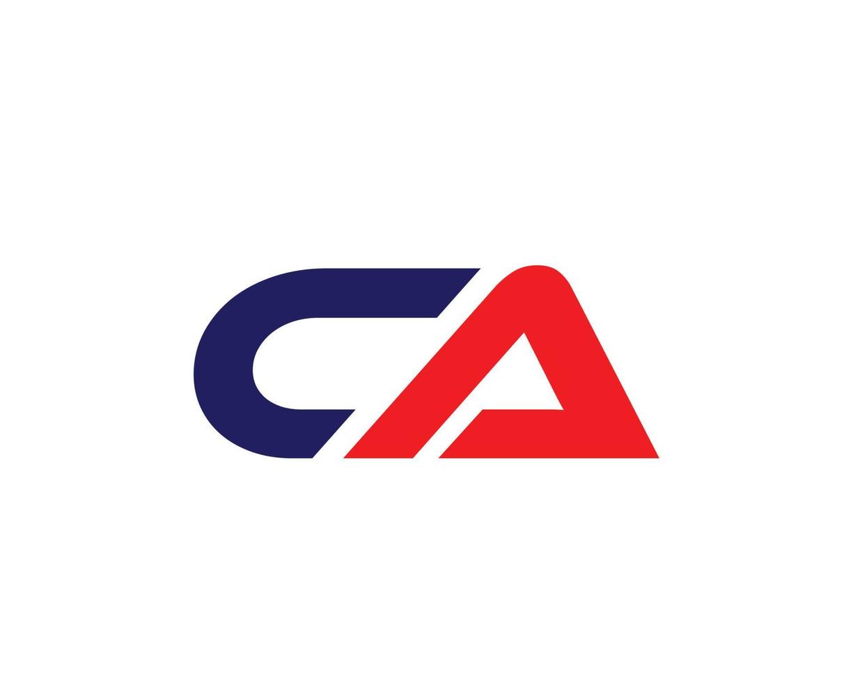 CA AC logo design vector template