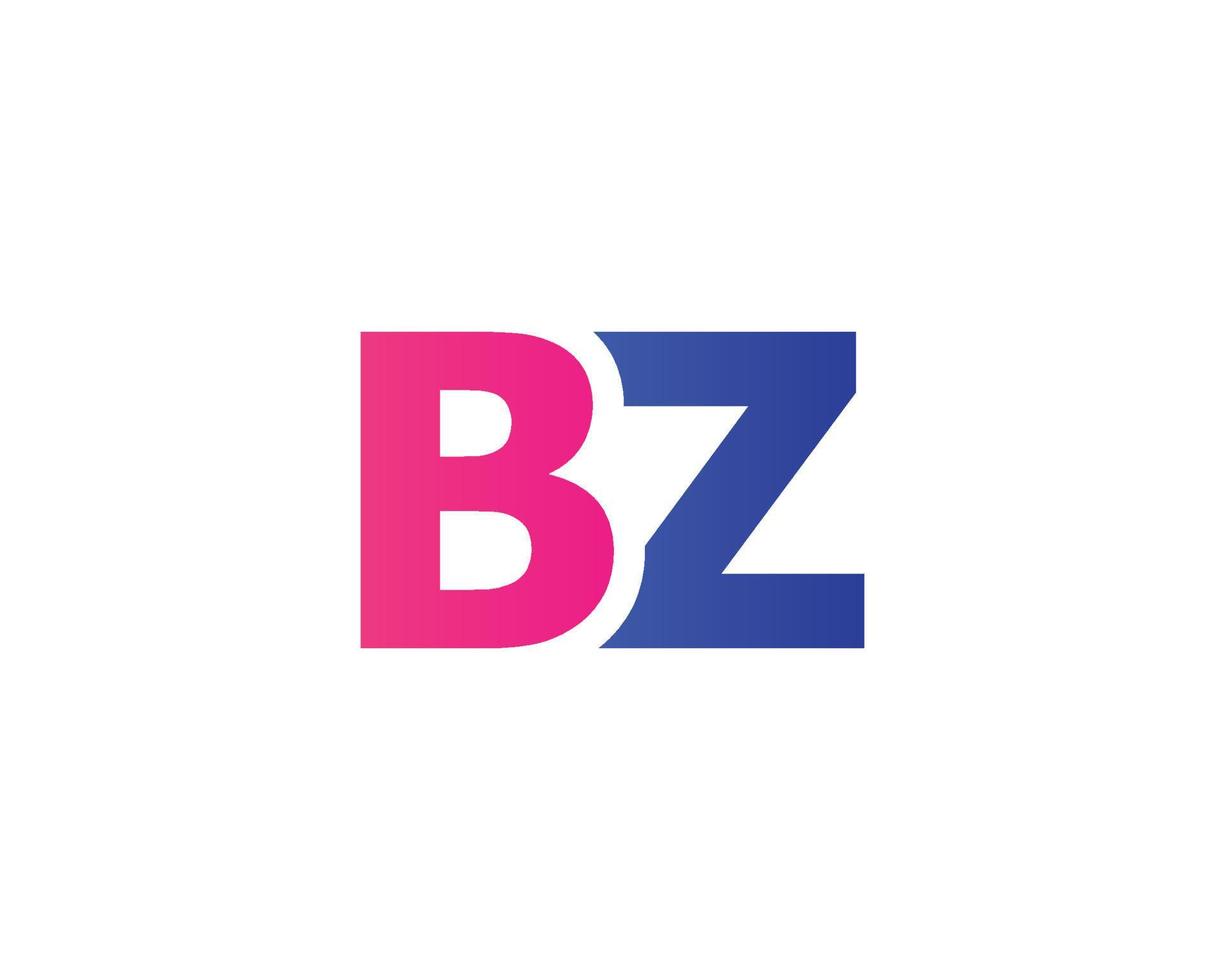 BZ Logo design vector template