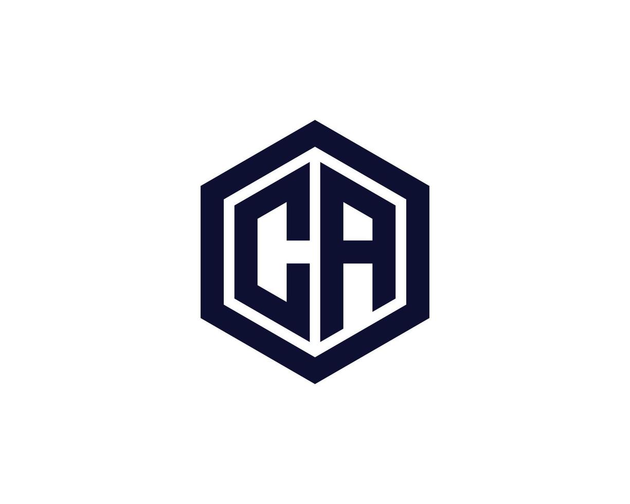 CA AC logo design vector template