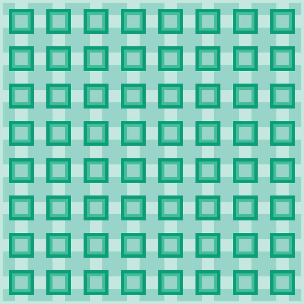 Neatly arranged green square background vector