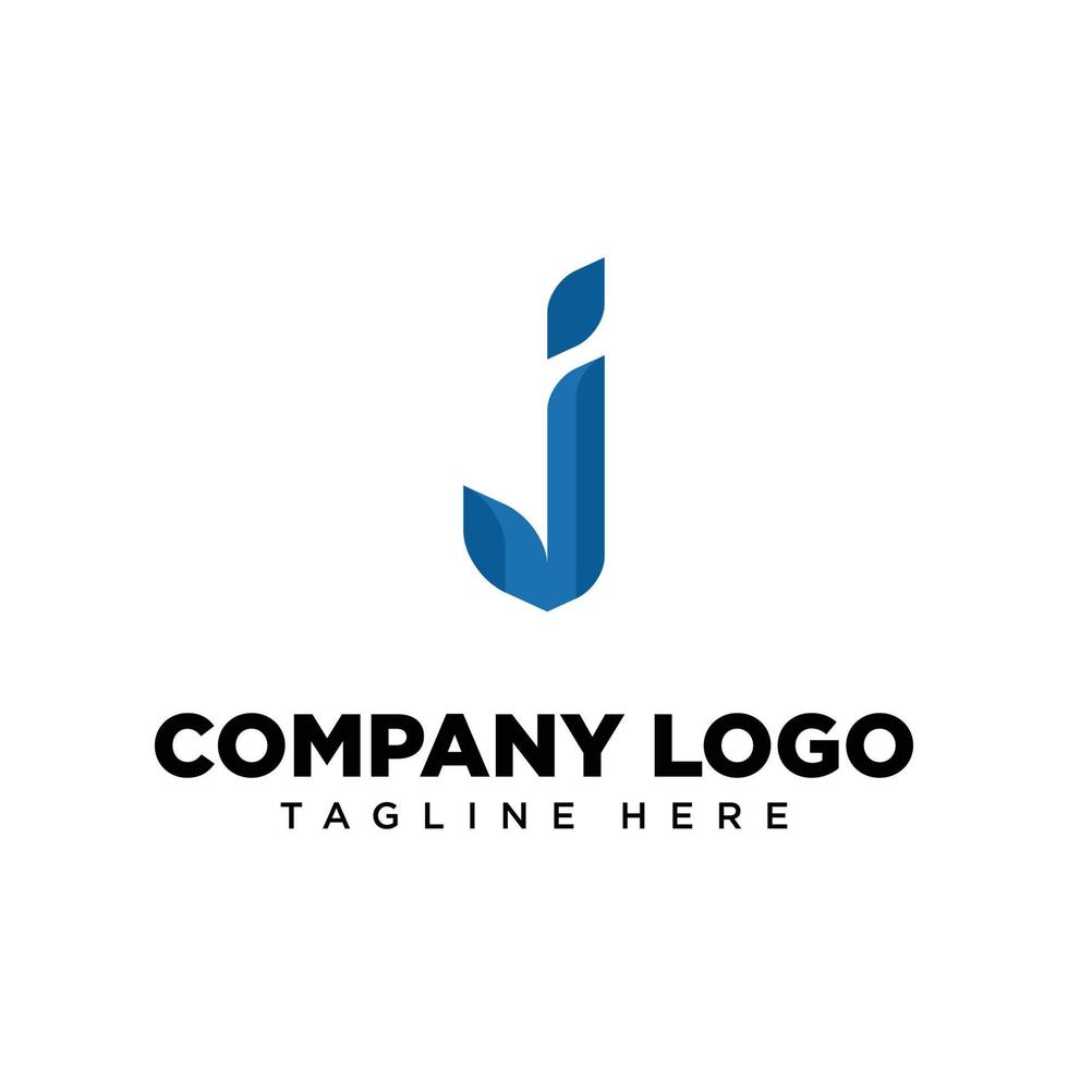 Logo design letter J suitable for company, community, personal logos, brand logos vector