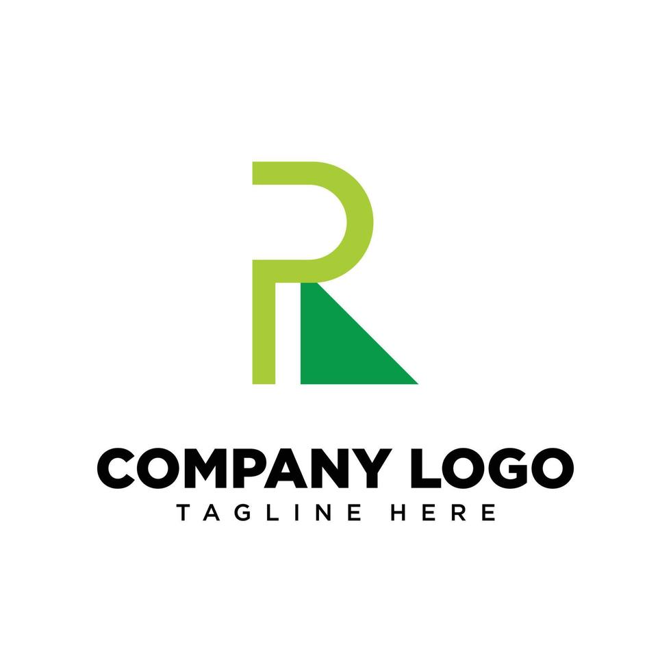 letra de diseño de logotipo r adecuada para empresa, comunidad, logotipos personales, logotipos de marca vector