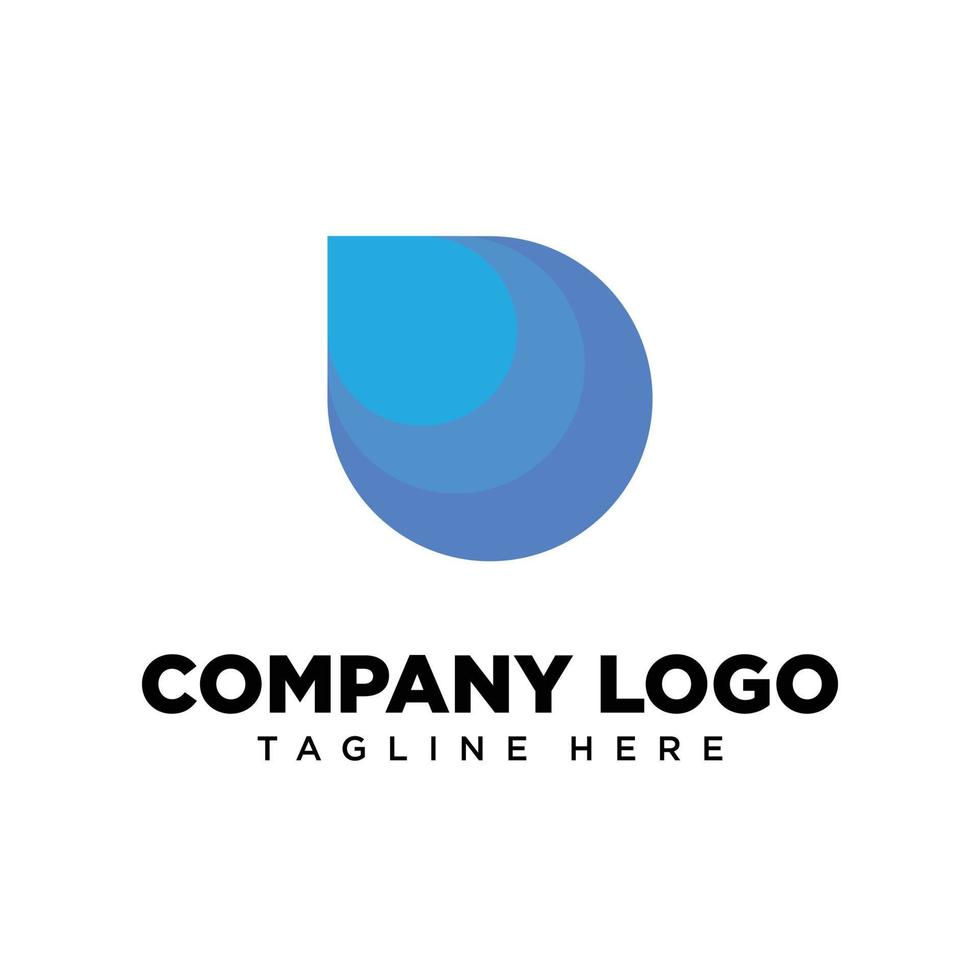Logo design letter D suitable for company, community, personal logos, brand logos vector
