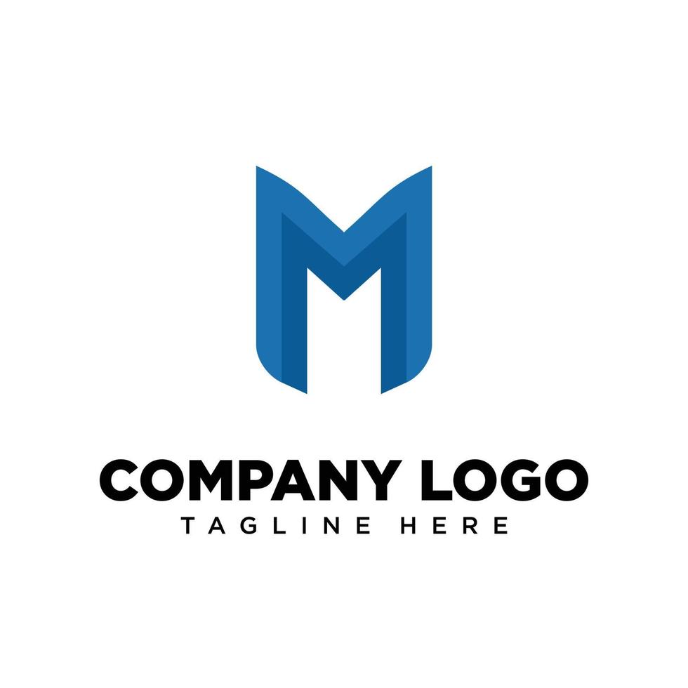 Logo design letter M suitable for company, community, personal logos, brand logos vector