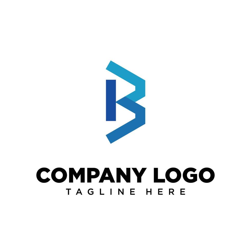 Logo design letter B, suitable for company, community, personal logos, brand logos vector