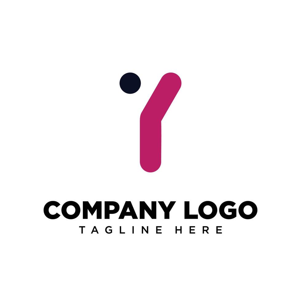 letra de diseño de logotipo y adecuada para empresa, comunidad, logotipos personales, logotipos de marca vector