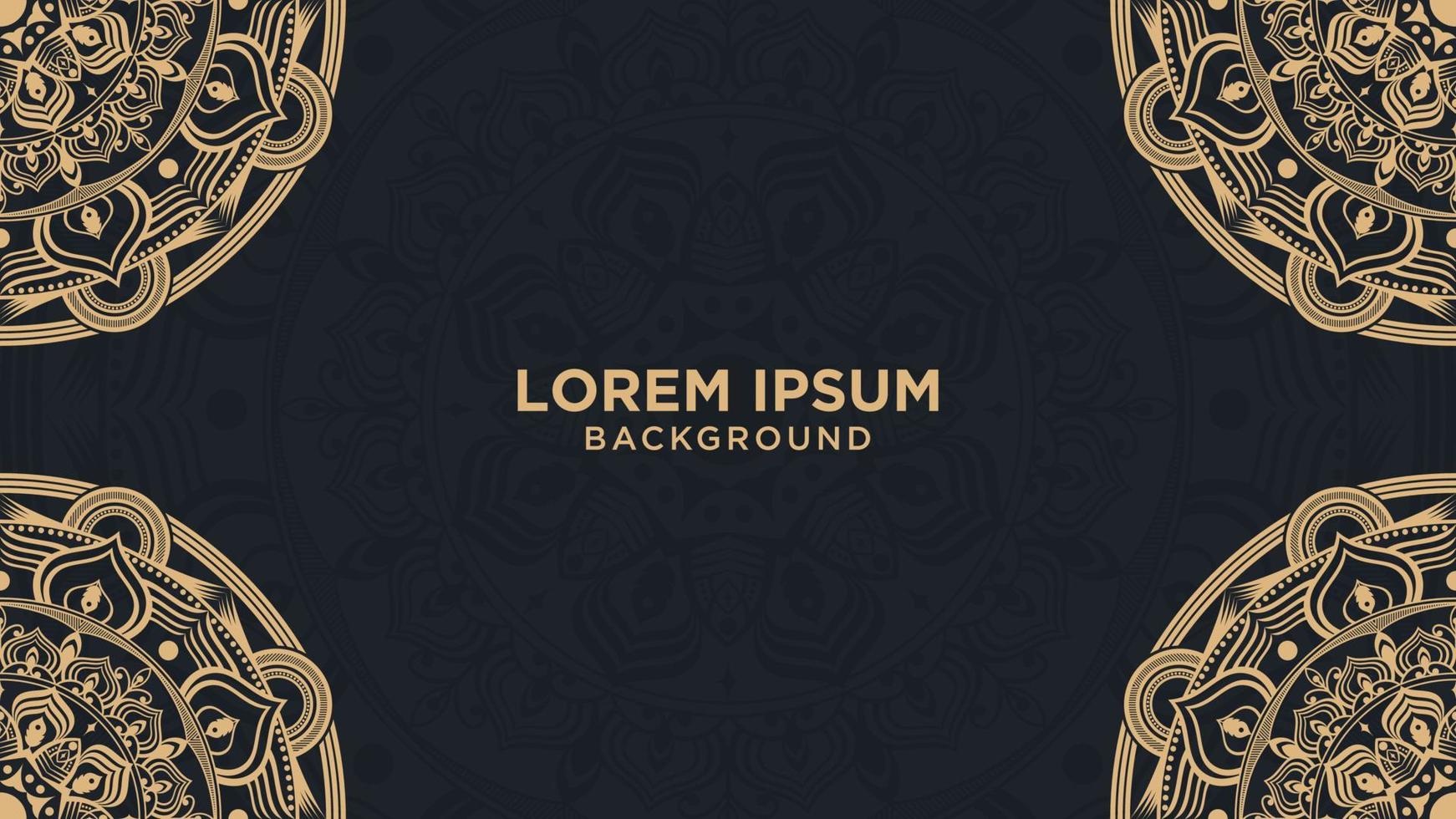 Luxury mandala background line art abstract beauty design vector
