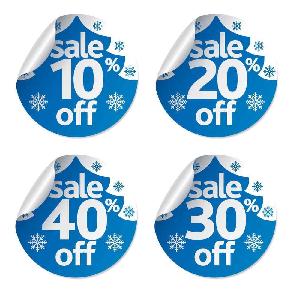 Christmas sale stickers set ,vector vector