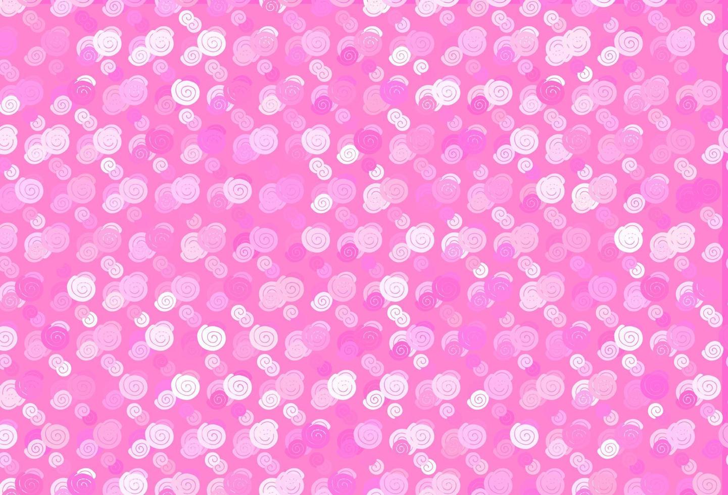 Light Pink vector template with bent ribbons.