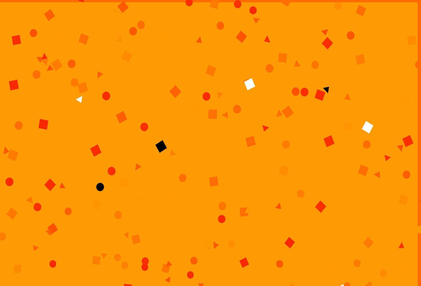 Light Orange vector pattern in polygonal style with circles.