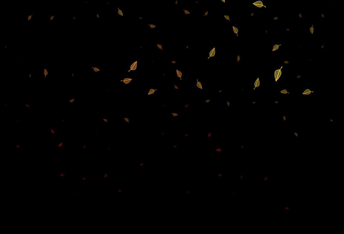 Dark Orange vector sketch backdrop.