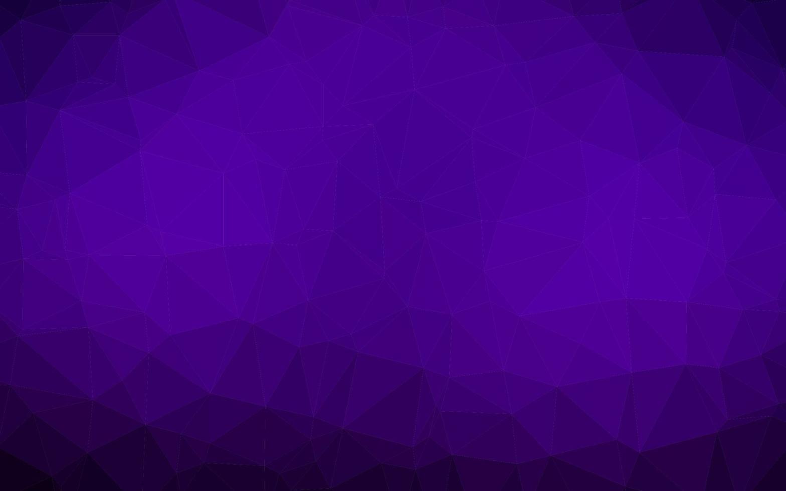 Dark Purple vector shining triangular background.