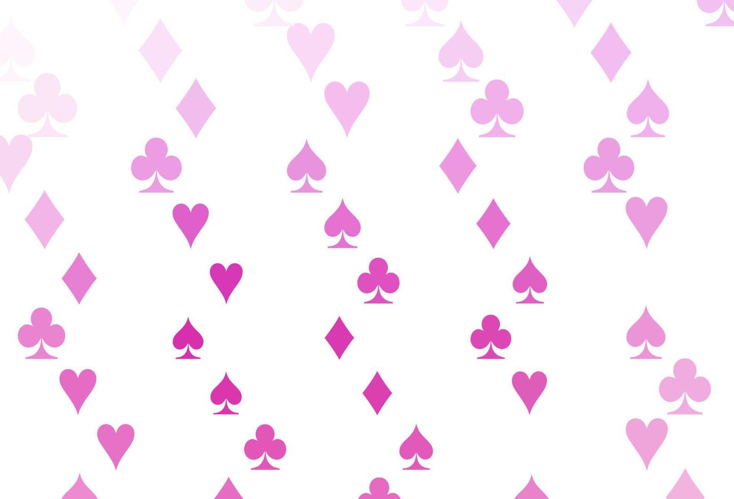 Light Pink vector cover with symbols of gamble.