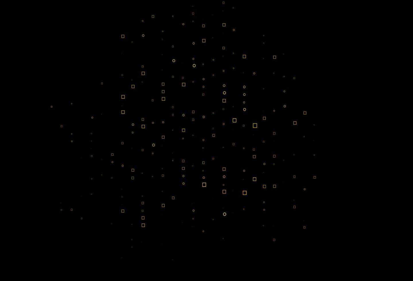 Light Orange vector pattern with crystals, rectangles.