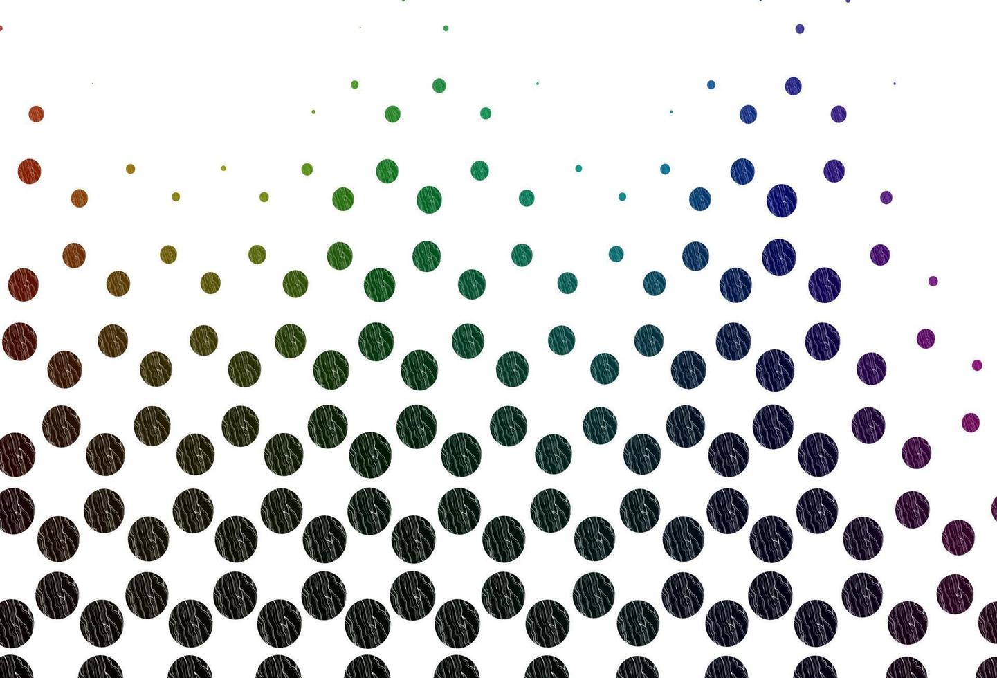 Light multicolor, rainbow vector layout with circle shapes.
