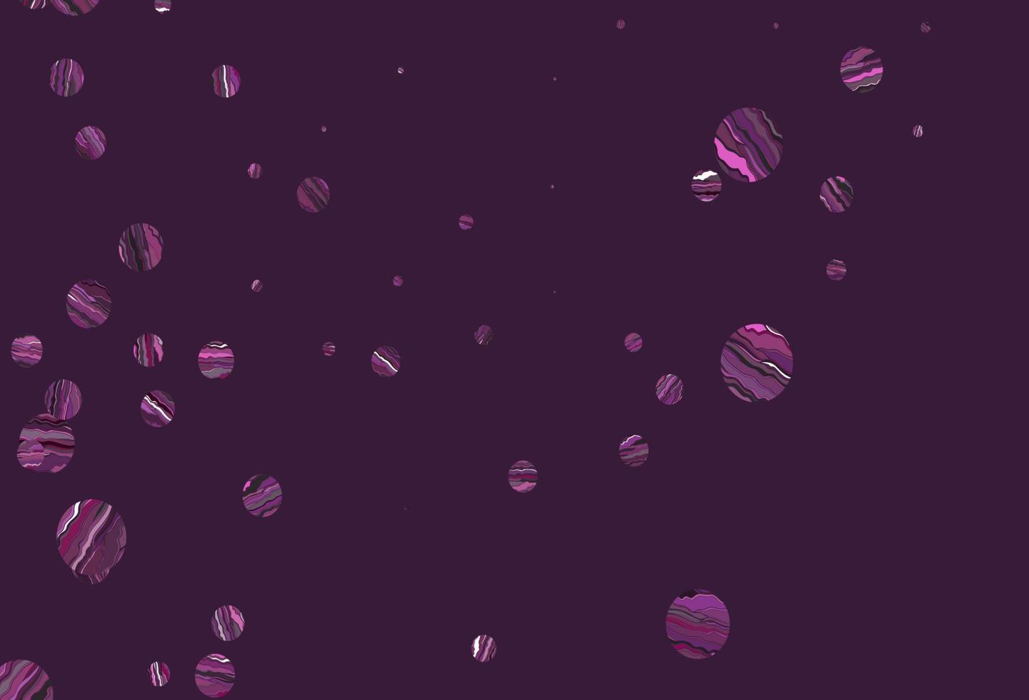 Light pink vector pattern with spheres.