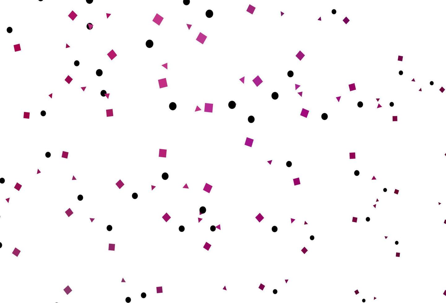 Light Purple vector background with triangles, circles, cubes.