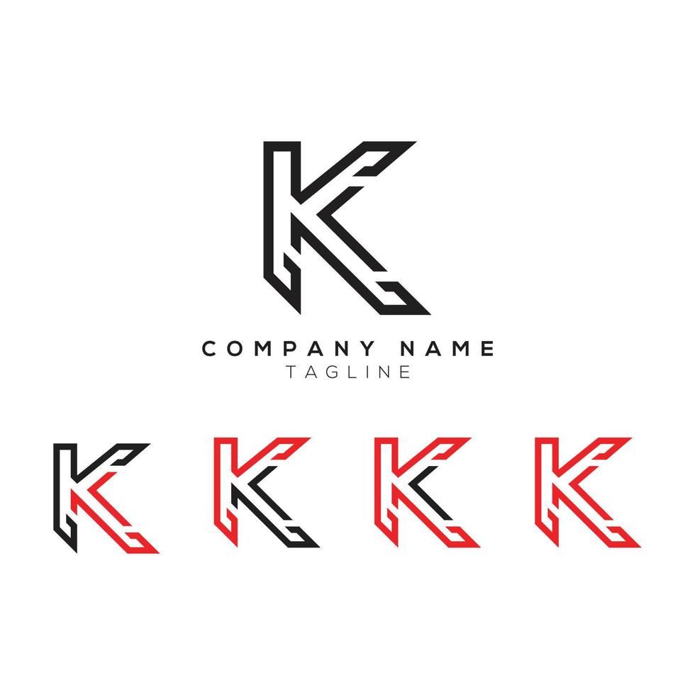 Creative Letter K logo icon design Vector template elements