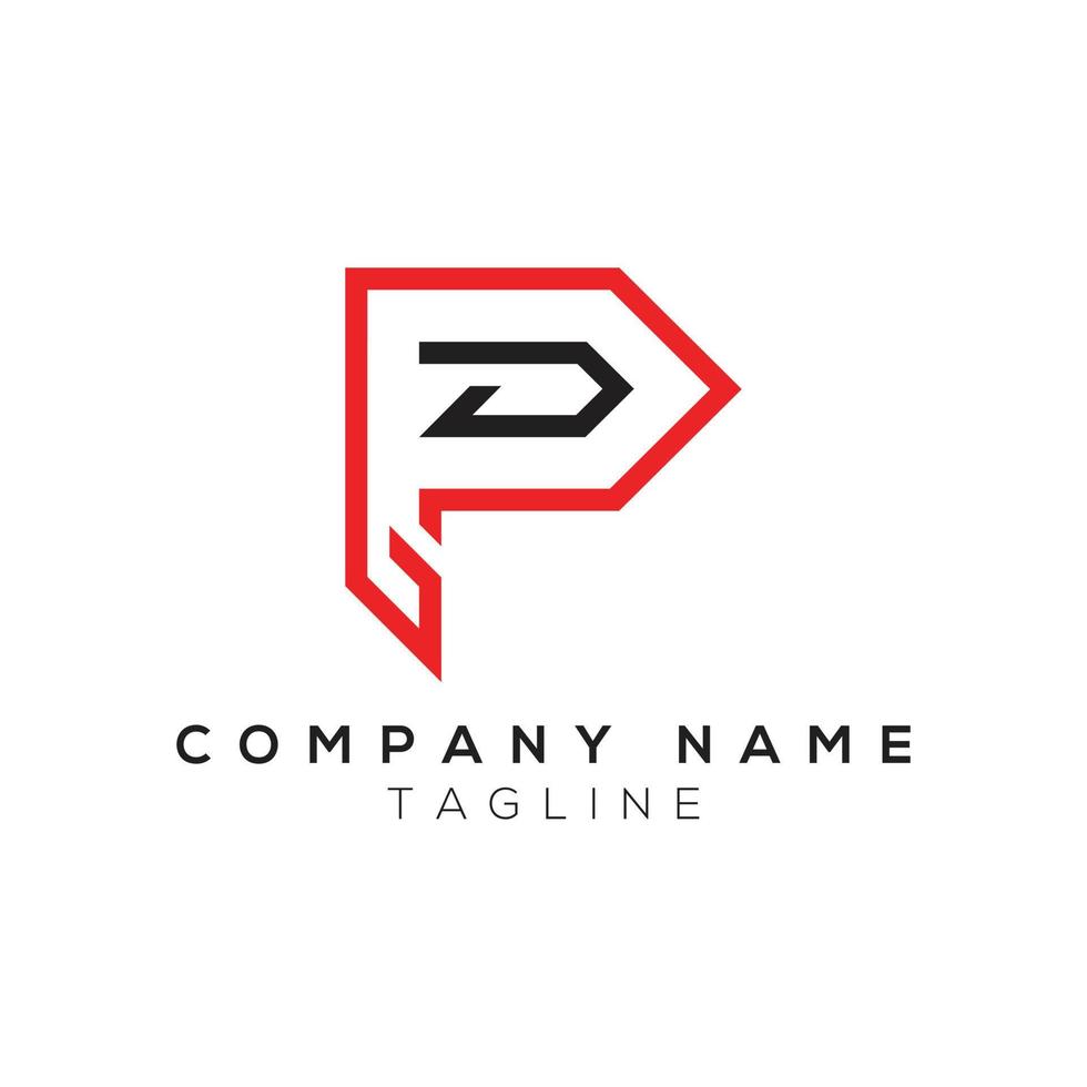 Letter P logo icon monogram design Vector template elements