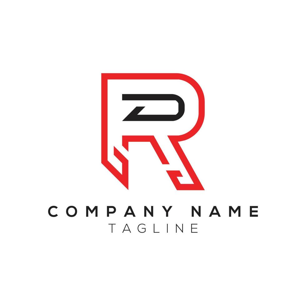 Letter R logo icon monogram design Vector template elements
