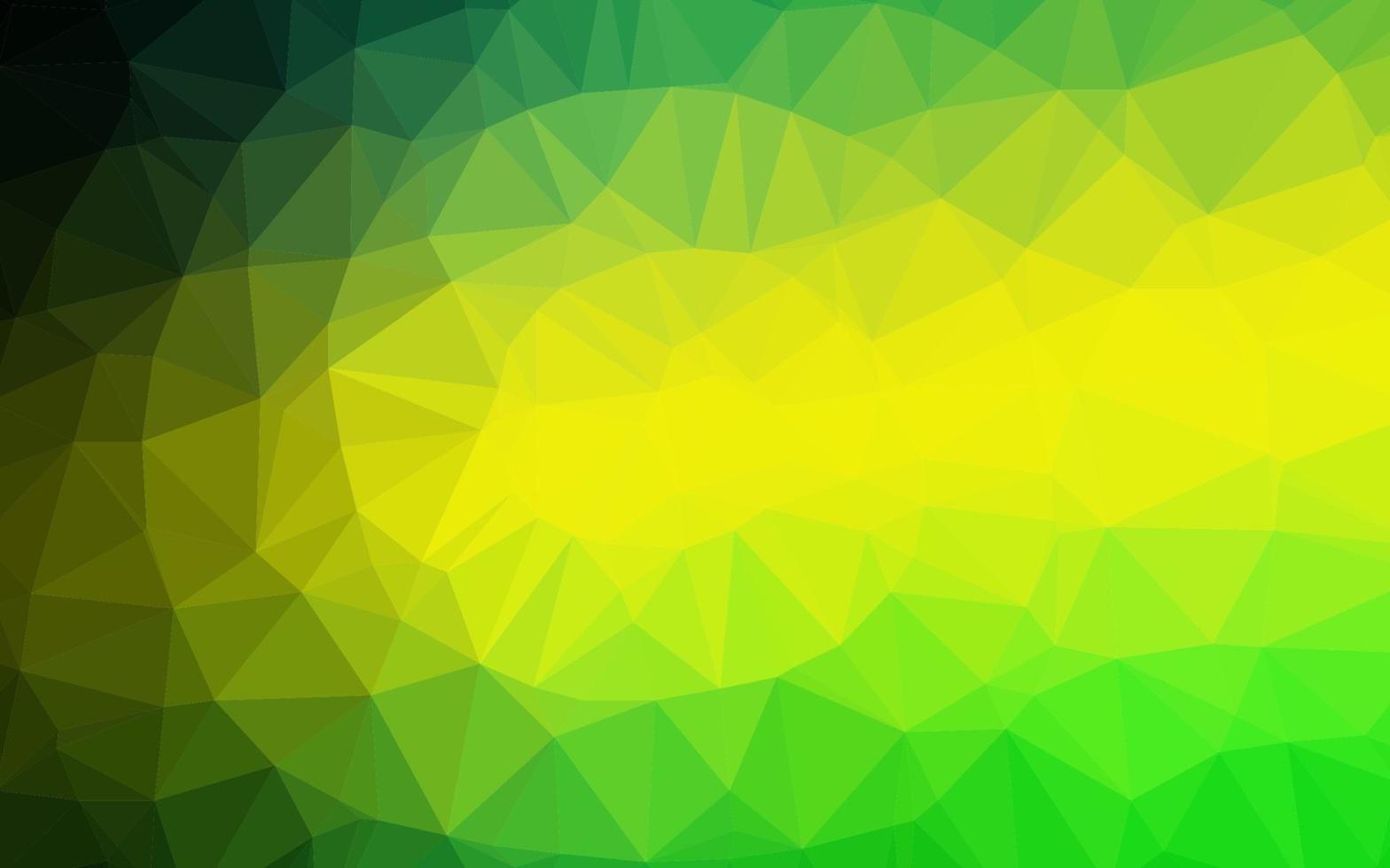 Light Green, Yellow vector low poly cover.