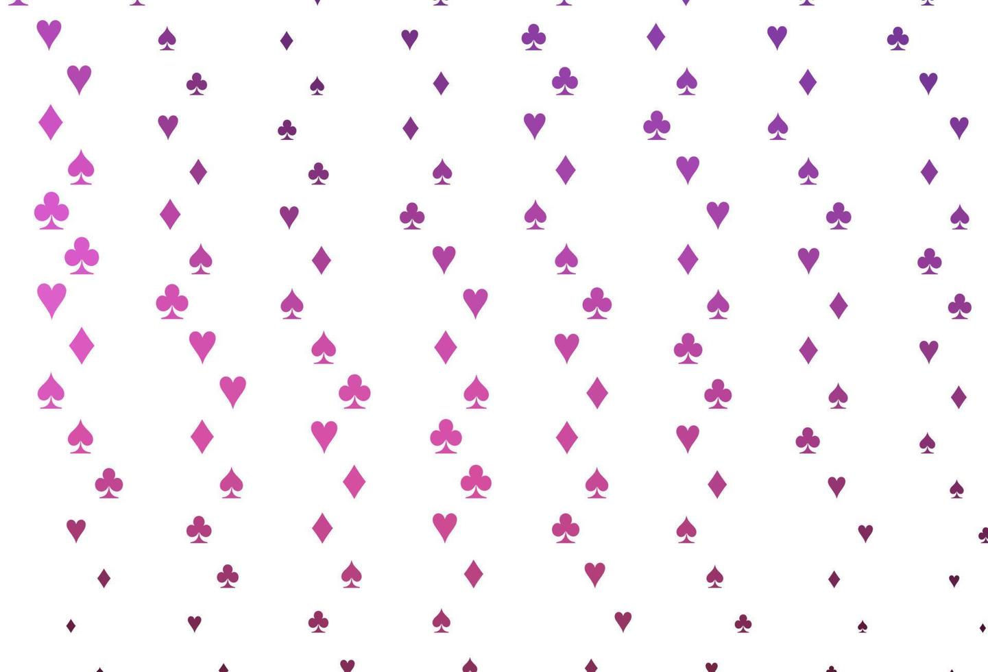 Light Pink vector background with cards signs.