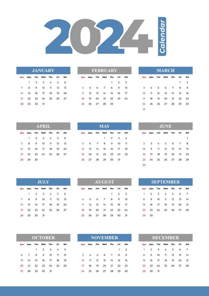 2025 Calendar Template, editable vector 13660999 Vector Art at Vecteezy