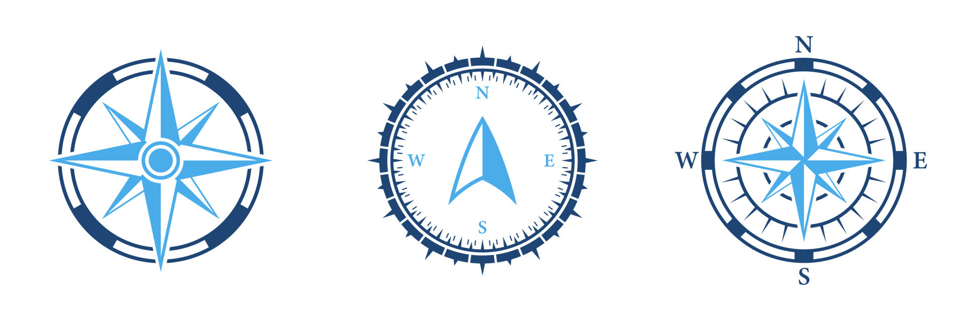 Compass Instrument Isolated Navigation Orientation