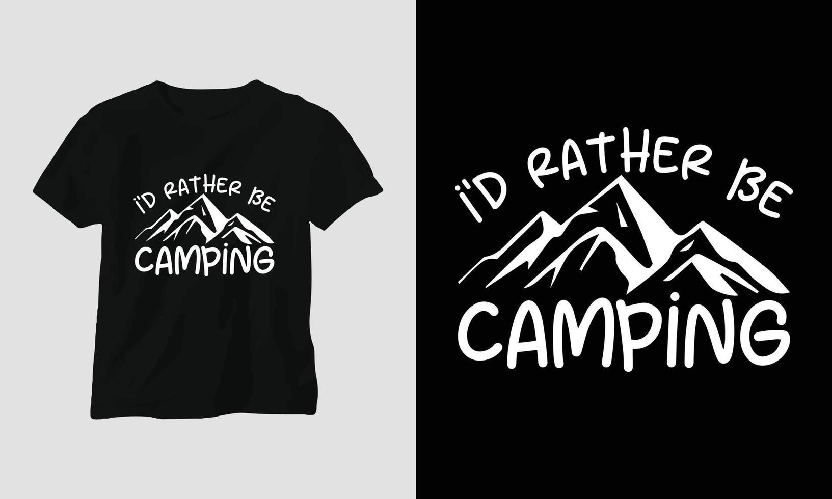 diseño de camping svg con campamento, tienda, montaña, tintineo, árbol, cinta, silueta de senderismo vector