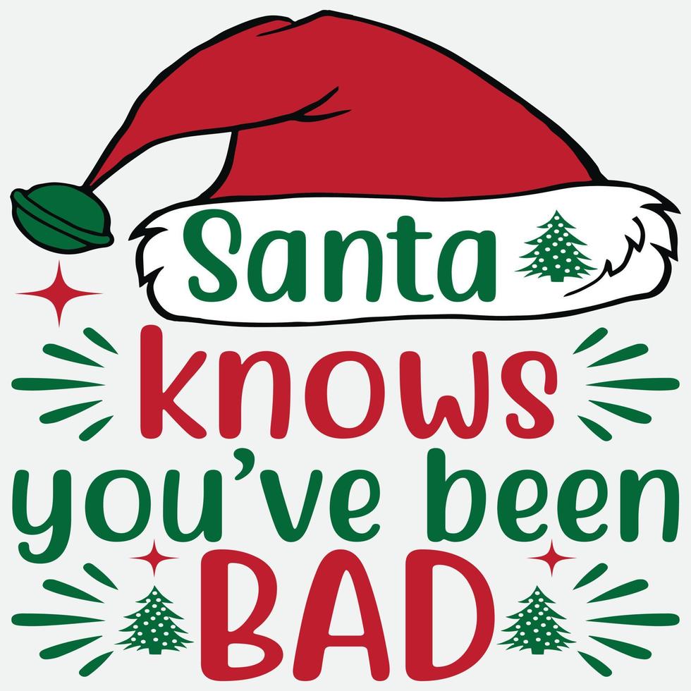 Santa knows you've been bad vector