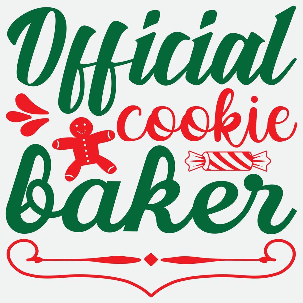 Official cookie baker vector