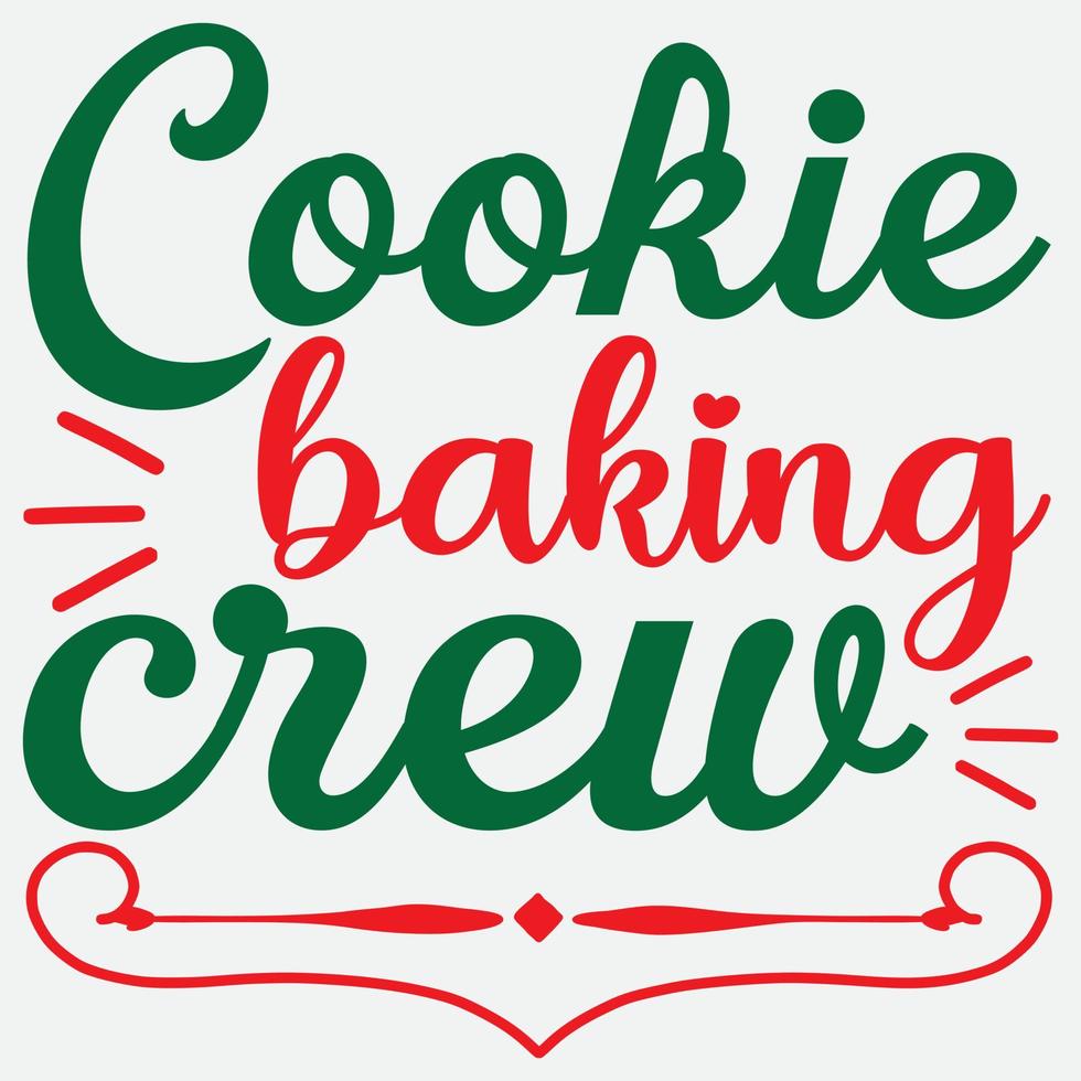 Cookie baking crew vector