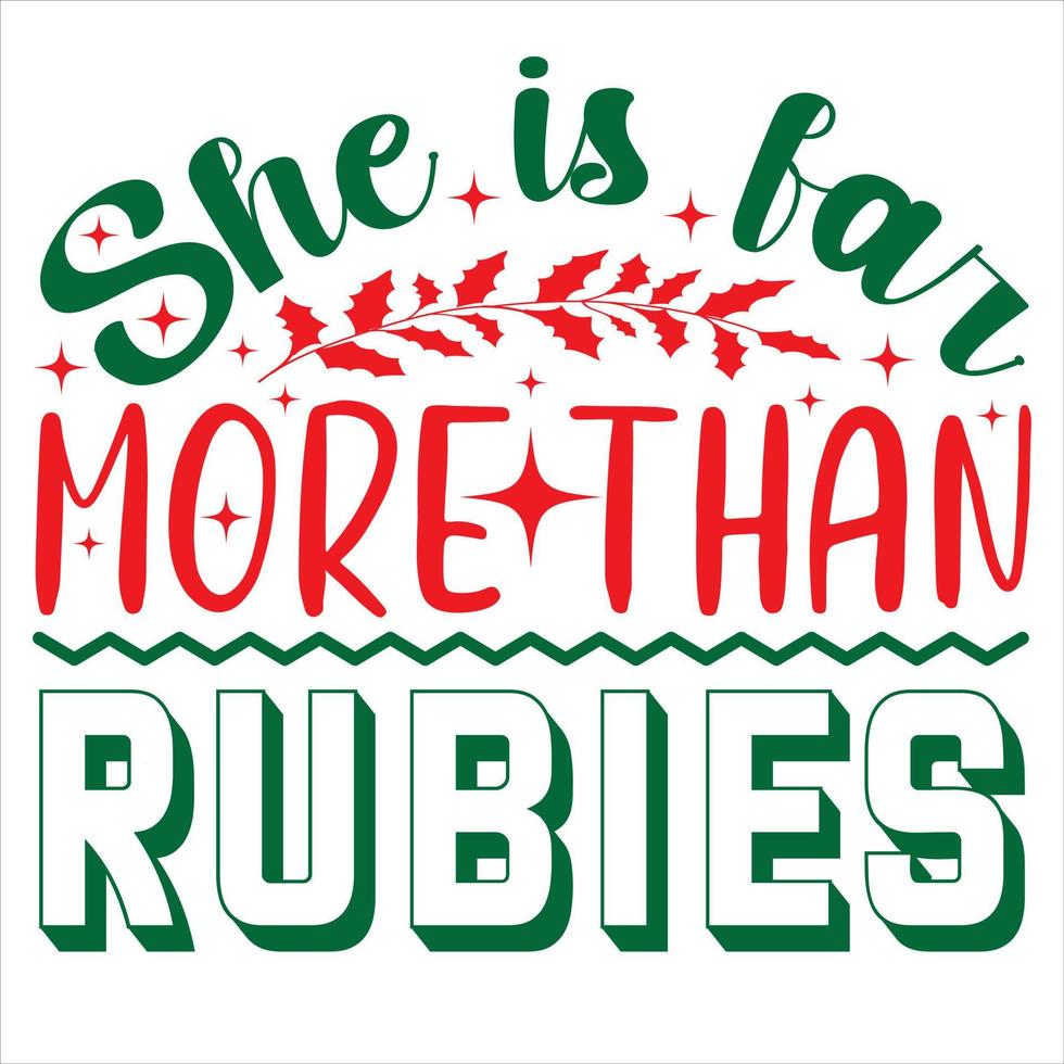 She is far more than rubies vector