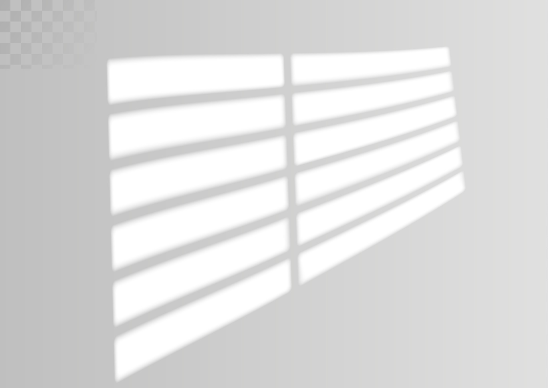 Window and blinds shadow. Realistic light effect of shadows and natural lighting. Vector