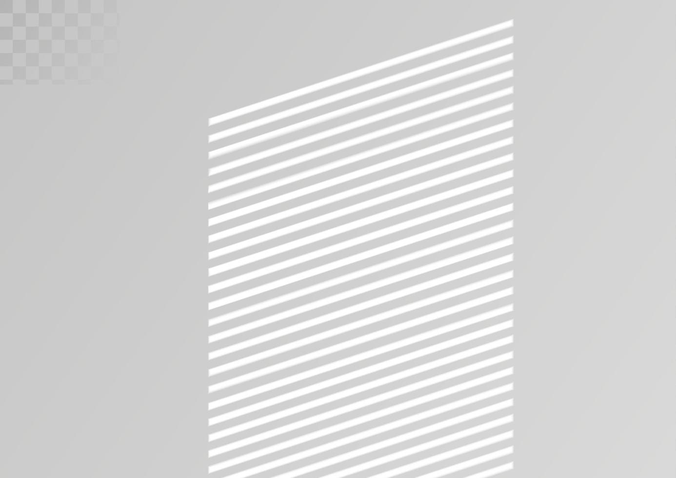 Window and blinds shadow. Realistic light effect of shadows and natural lighting. Vector illustration